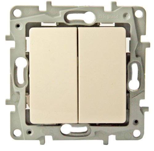 Выключатель без рамки Legrand Etika 2-кл. слоновая кость  картинка